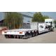 6 axle low-bed gooseneck trailer with high ground clearance extendable lowboy trailer for sale