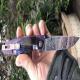 Luxury punched Foldable Tactical Hunting Knife Damascus Knife Set