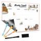 Custom Design Magnetic Dry Erase Weekly Planner Children Chore Chart For Fridge