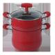 Glass Cover Spray Paint Pressure Cook Pot With Butterfly Handle