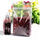 Custom flat bottom OPP clear plastic stand up pouch with zipper vacuum transparent zip lock bag
