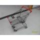 45L Red Palstic Supermarket  Shopping Cart For Popular Small Shop