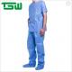 Blue 70gsm SPP Disposable Nonwoven Scrub Suits For Operating Room