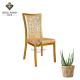 30*30*1.2mm Tube Hotel Banquet Tube Imitated Wood Chair SGS