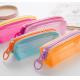 Candy Color PVC Pencil Bag Pouch Cases / Bags With Logo Printing OEM