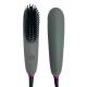 PTC Heating Aluminum Electric Hair Brush Portable Mini Hair Straighteners Brush FCC