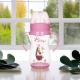 9oz 260ml PP Wide Neck Arc Baby Feeding Bottle Pink Color