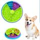 Anti Slip Pet Food Bowls Three Color Round Plate Slow Food For Dog And Cat
