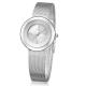 Fashion Reflected Stainless Steel Shiny Sunray Womens Watches