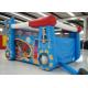 Robot Design Bounce House With Slide , Commercial Castle Bounce House 5.7 * 4.7 * 3.7