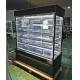 1.5m 5 Layers Cake Display Refrigerator Square Glass Pastry Chiller Display