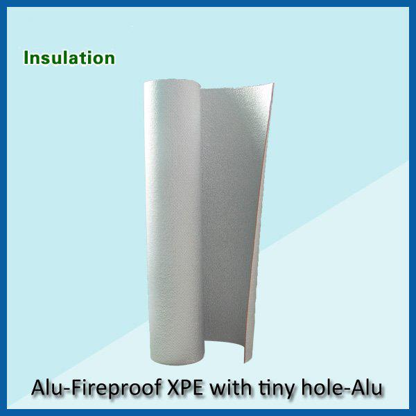 fire proof xpe with thin hole heat insulation with woven