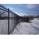 2.1x2.4m Powder Coated Ce Passed Wrought Iron Picket Fence For High Security