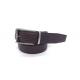 Mens Genuine Leather Reversible Belt Double Side Adjustable Nickel Brush Buckle Color