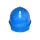 Blue Color Construction Safety Helmets Protective Shield From Falling Debris