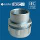 IEC 61386 Zinc Rigid Conduit Liquid Tight Connector 1 Inch Threaded Type