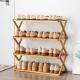 Foldable Wooden Bamboo Panel Shoe Rack Furniture 3 Tier