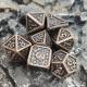 Heavy Metal Dice Sets Wear Resistant Handcrafted Polyhedral Dice Set