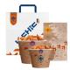 Kuaima Fast Food Packaging Kraft Takeaway Paper Bags Distributor For Restaurant Carry