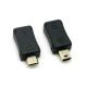 Mini USB Male to Micro USB 5pin Female & Mini USB Female to Micro USB Male Extension Adapter Black