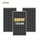 Waterproof IP65 JTN 210mm Solar Cell PV Module 660W Shingled Mono Solar Panel for Home