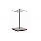 Square Wooden Base Garment Display Stand With Four Arms Hanging Tube