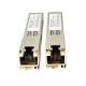 OEM RJ45 Copper SFP Fiber Optic Transceiver 1.25G 100m Distance Transmission