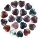 Timeproof Polished Gemstone Indian Agate Heart Shaped Chakra Stones Crystal