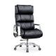 Boss Office Supplies Black High Back Office Chair GENUINE LEATHER and OEM for Company