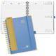 Hardback Weekly Planner Jul. 2023 - Jun. 2023 Light Blue Monthly Perspective On 2 Pages
