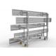 3 Rows Aluminum Sports Bleachers Plastic Seat Movable With Single Foot Planks