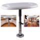 Camper Parts Table Support Adjustable RV Table Leg Easy to Disassemble Motor Home 5 Levels Oval Surface Mount White and Silver