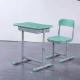 Mint Green HDPE Iron Aluminum School Student Study Desk and Chair