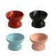 Cat Ceramic Pet Bowl Anti Vomiting Tilted With 4.5 Inch 6 Inch Size