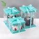 PET PVC Birthday Party Clear Square Tall Transparent Cake Box