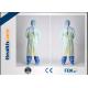 PE / CPE Plastic Disposable Isolation Gowns , Patient Surgical Gowns S-XL Size