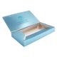 375gsm Silver Board Cosmetic Packaging Boxes Book Style Skincare Paper Box