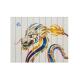 Colorful Chinese Dragon Painting , Hotel Wall Hangings Ribbon Artwork