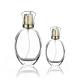 Electroplating UV Engraving Perfume Bottle 50ML 30ml High End Spray Flat Round