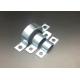 3.0MM Galvanized Steel Pipe Saddle Clamp Cushioned Ss304