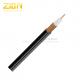 RG59 Micro Coaxial Cable Stranded Copper Conductor with 95% CCA Braid PVC Jacket