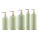 200ml 500ml Plastic Shampoo Pump Bottle HDPE Green Lotion Shower Gel Body