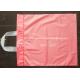 Pink Side Gusset Plastic Hanger Bags Large Size For Gift / Grocery Shopping