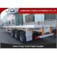 Flatbed container transport semi trailer , 3 axles flat bed container semi trailer truck