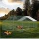 Waterproof Galvanized Steel Tube OEM Chicken Cage Run Chicken Coop with White color cover