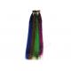 Striped Straight Colored Synthetic Plume Feather Hair Extensions for Lady