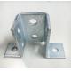 Steel Strut Channel Fittings With 4 Holes Base Zinc Plated Finish For Strong Structures