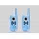 Light Blue Survival Walkie Talkie With Transmitting And Receiving Icons