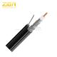 CATV RG11 Television Cable Quad Shield Jelly PE Coaxial Cable With Messenger