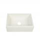 3-1/2'' Matte White Farmhouse Sink  80% Quartz Crystals Single Basin Sink